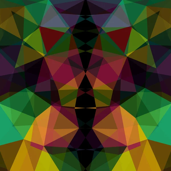 Fondo geométrico abstracto multicolor que consta de elementos triangulares brillantes — Vector de stock