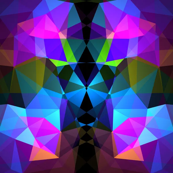 Fondo geométrico abstracto multicolor que consta de elementos triangulares brillantes — Vector de stock