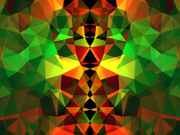 Абстрактний геометричний різнокольоровий фон, що складається з яскравих трикутних елементів — стоковий вектор
