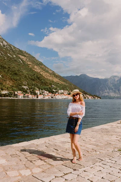 Señora Isla Bahía Kotor Mar Adriático Suroeste Montenegro Grupo Bien — Foto de Stock