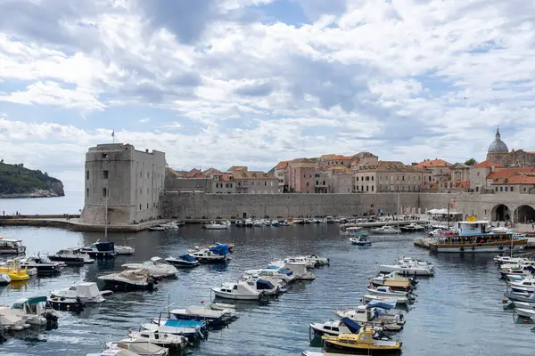 크로아티아 두브로브니크 Dubrovnik 2021 아드리아 크로아티아 파노라마의 시가지에 있어요 여행지 — 스톡 사진