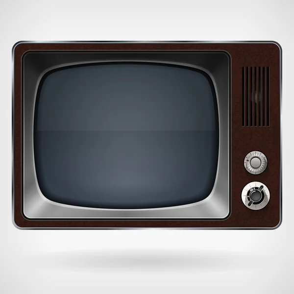 Vintage TV, illustrazione vettoriale — Vettoriale Stock