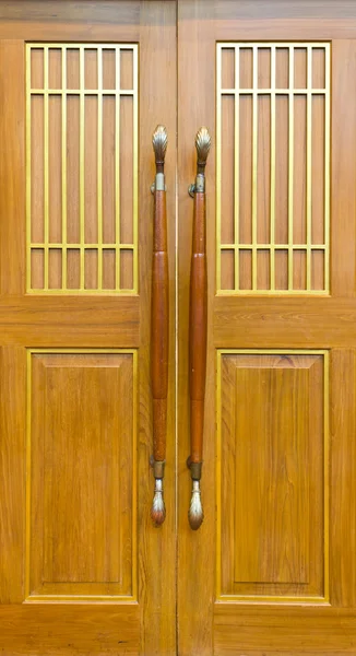 De houten deur Stok Resim