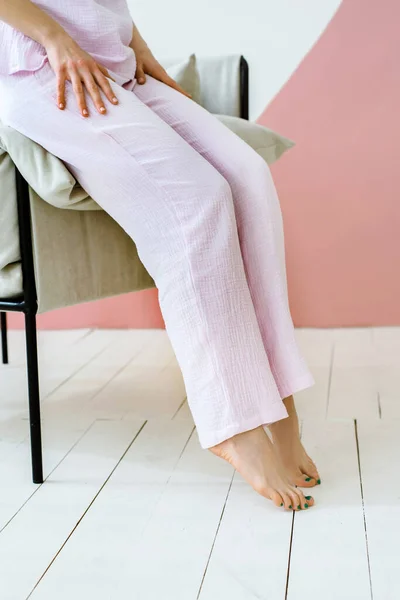 girl in pink pajama pants
