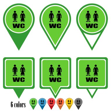 화장실 플랫 탐색 핀