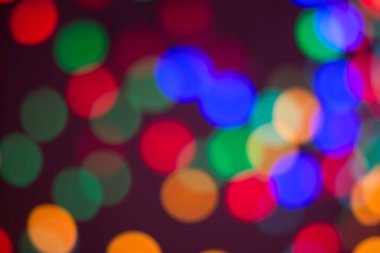 Yakın plan neon ışığı dağıtıldı