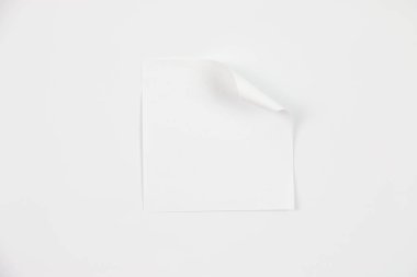 Kapalı beyaz not kağıdı