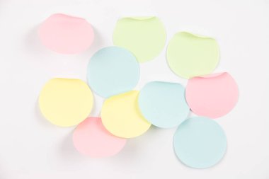 Yuvarlak şekilli not kağıtları