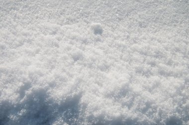 Kar dokusu yakın plan