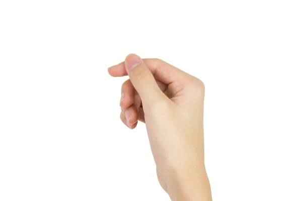 Ręczny Znak Izolowany Białym Tle — Zdjęcie stockowe