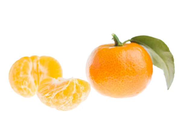 Tangerine Isolated White Background — Stock Photo, Image