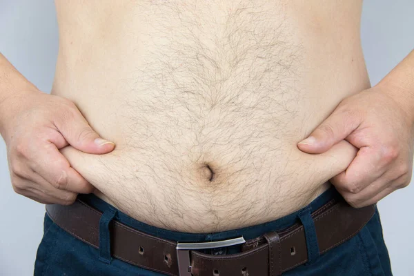 Close Man Belly — Stock Photo, Image