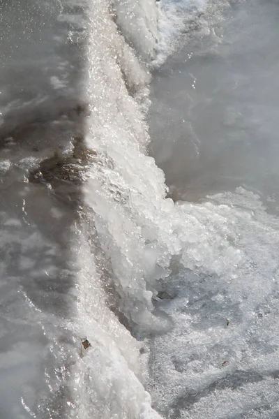 Río Congelado Invierno —  Fotos de Stock