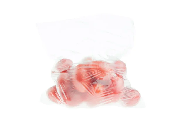 Tomatoes Plastic Bag Royalty Free Stock Photos