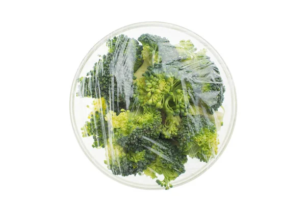 Brócoli Recipiente Vidrio Imagen De Stock