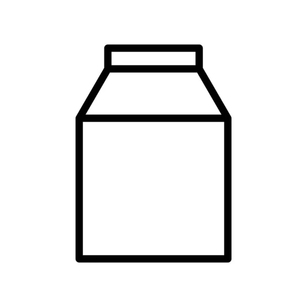 Süt Ikonu Çizgi Simgesi Tarzı Çki Sembolü Için Uygun Basit — Stok Vektör