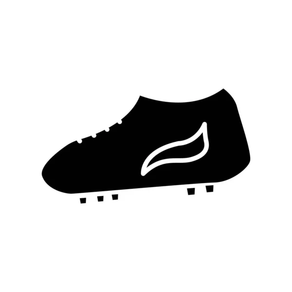 Icono Del Zapato Estilo Glifo Silueta Adecuado Para Icono Del — Vector de stock