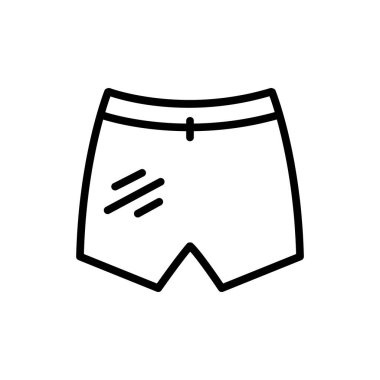 Pantolon ikonu. çizgi simgesi tarzı. Spor ikonu için uygun. Basit dizayn edilebilir. Şablon vektörü tasarla