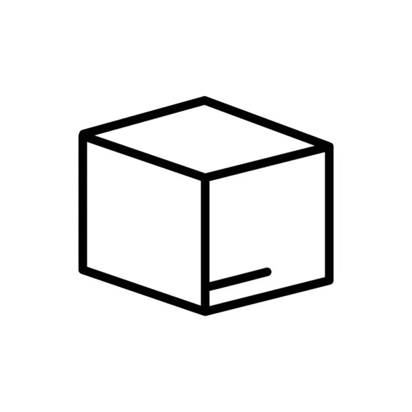 Піктограма Коробки Стиль Лінії Піктограми Підходить Іконки Упаковки Простий Дизайн — стоковий вектор