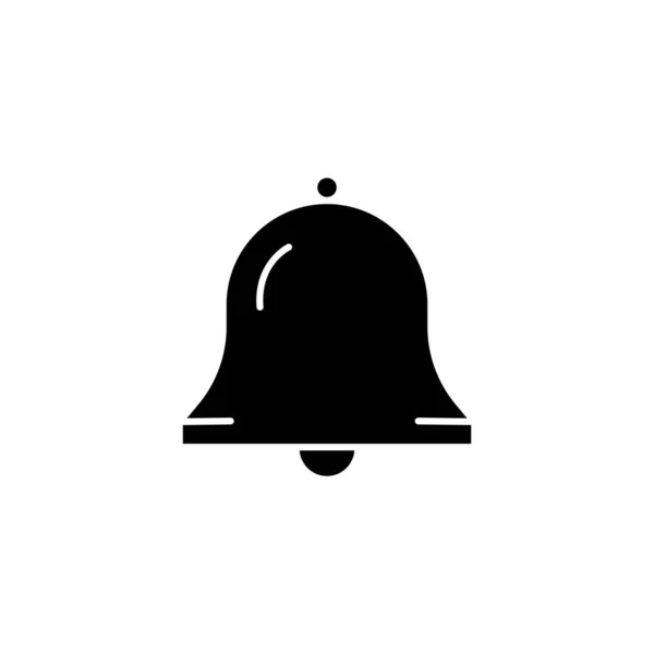 Bell Icon Suitable Notification Symbol Solid Icon Style Simple Design — Image vectorielle