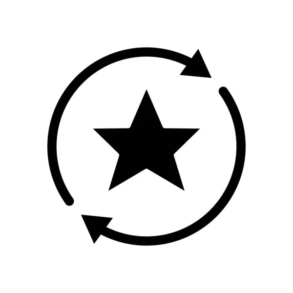 Star Icon Circle Suitable Favorite Symbol Superior Featured Best Solid — стоковый вектор