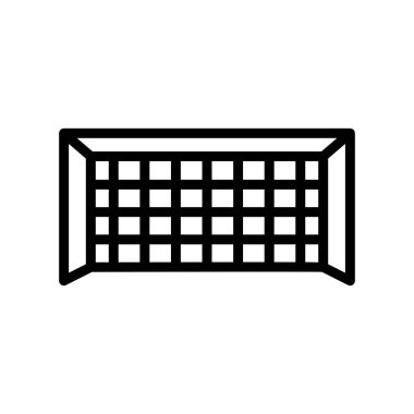 Futbol golü ikon vektörü. Spor, futbol, futbol. çizgi simgesi tarzı. Basit dizayn edilebilir. Basit illüstrasyon tasarla