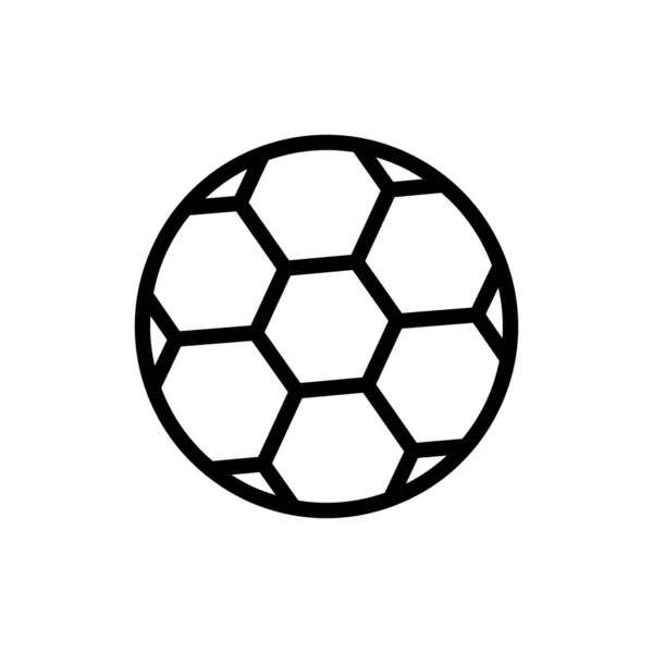 Ball Icon Vector Sport Soccer Football Line Icon Style Simple — Stockvektor