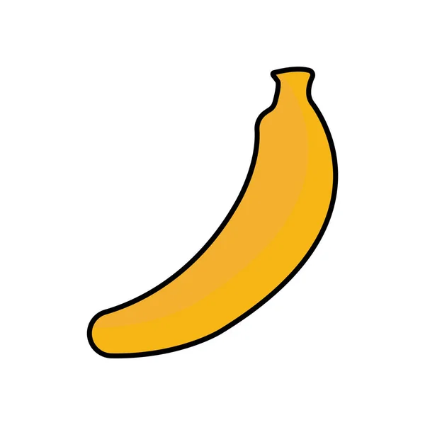 Banana Icon Vector Fruit Vegetarian Filled Line Icon Style Simple — Stockový vektor