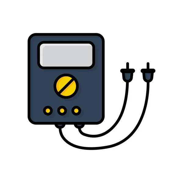 Multimeter Icon Vector Suitable Repair Symbol Filled Line Icon Style — Image vectorielle