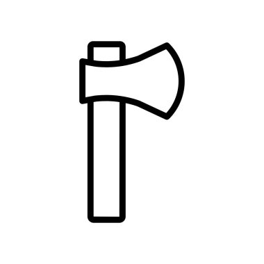 Kamp baltası ikon vektörü. çizgi simgesi tarzı. Basit dizayn edilebilir. Basit illüstrasyon tasarla