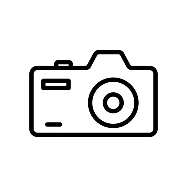 Camera Icon Vector Photography Line Icon Style Simple Design Editable — Stockvektor