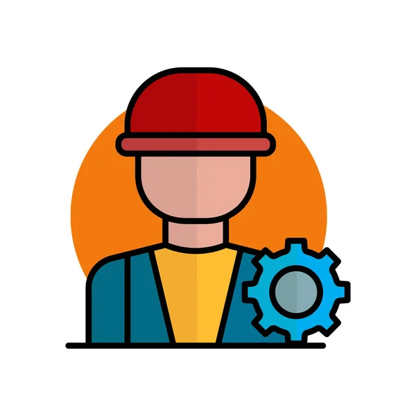Mechanic Service Icon Vector Filled Line Icon Style Design Modern — Image vectorielle