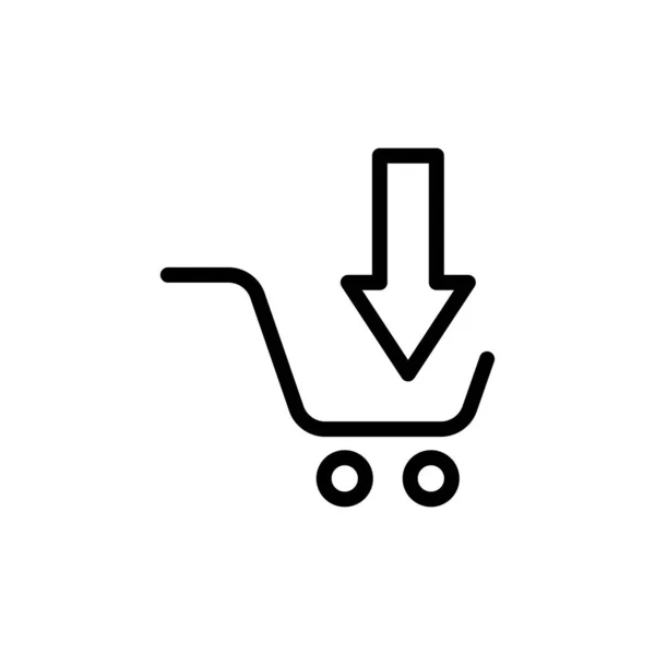 Shopping Cart Icon Vector Download Shopping Online Buy Online Online — Stock Vector