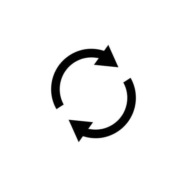 Circle Flecha Icono Vector Adecuado Para Actualizar Icono Actualización Web — Archivo Imágenes Vectoriales