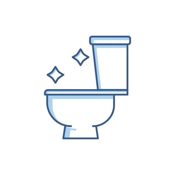 Toiletten Symbol Geeignet Für Bad Ikone Zweifarbige Symbole Einfache Gestaltung — Stockvektor