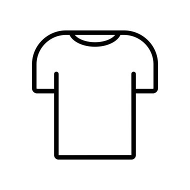 Gömlek ikonu. Kıyafet ikonu için uygun. çizgi simgesi tarzı. Basit tasarım düzenlenebilir