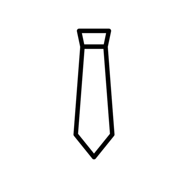 领带图标 适用于服装图标 线条图标风格 可编辑的简易设计 — 图库矢量图片