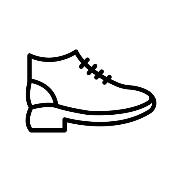 Ikon Sepatu Ikon Pakaian Terkait Gaya Ikon Baris Desain Sederhana - Stok Vektor