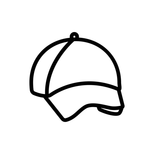 Εικονίδιο Καπέλο Κατάλληλο Για Αξεσουάρ Εικονίδιο Στυλ Εικονιδίου Γραμμής Απλός — Διανυσματικό Αρχείο