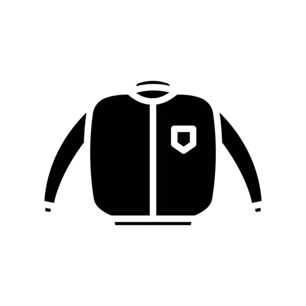 Jacket Icon Suitable Clothes Icon Solid Icon Style Glyph Simple — Vector de stock