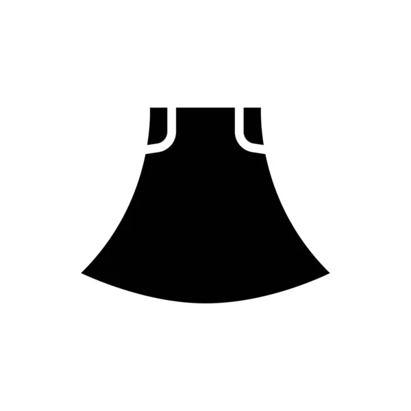 Skirt Icon Suitable Clothes Icon Solid Icon Style Glyph Simple — 스톡 벡터