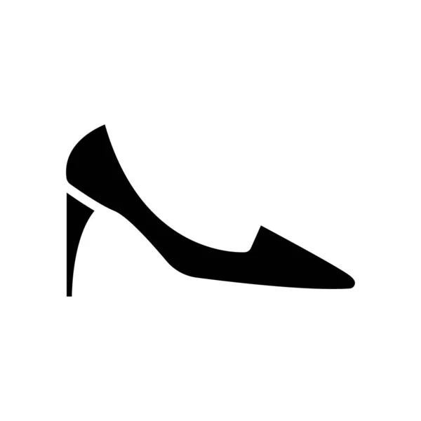 Icono Zapatos Mujer Adecuado Para Icono Accesorios Estilo Icono Sólido — Archivo Imágenes Vectoriales