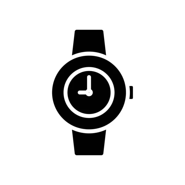 Watch Icon Suitable Accessories Icon Solid Icon Style Glyph Simple — ストックベクタ