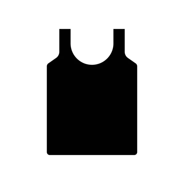 Undershirt Icon Suitable Clothes Icon Solid Icon Style Glyph Simple — Stockový vektor