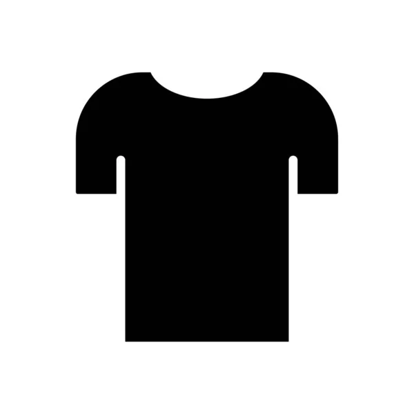 Hemdsymbol Geeignet Für Kleidung Ikone Solider Ikonenstil Glyphen Einfache Gestaltung — Stockvektor