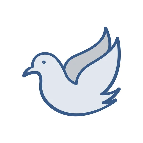Pigeons Icon Icon Related Wedding Lineal Color Icon Style Simple — Wektor stockowy