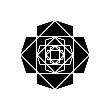 Kare Düzen Soyut Geometrik Tasarım Elementleri. Kabartma tasarımı. Basit tasarım düzenlenebilir