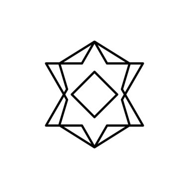 Kare Düzen Soyut Geometrik Tasarım Elementleri. Çizgi tarzı tasarım. Basit tasarım düzenlenebilir