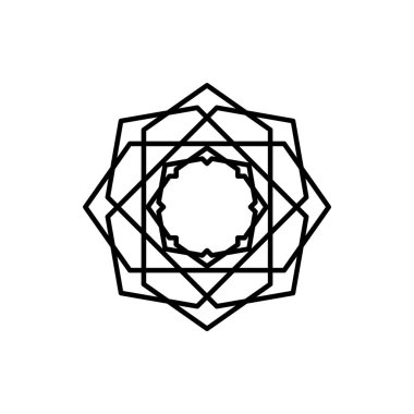 Kare Düzen Soyut Geometrik Tasarım Elementleri. Çizgi tarzı tasarım. Basit tasarım düzenlenebilir