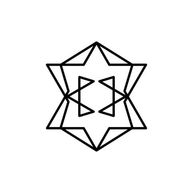 Kare Düzen Soyut Geometrik Tasarım Elementleri. Çizgi tarzı tasarım. Basit tasarım düzenlenebilir